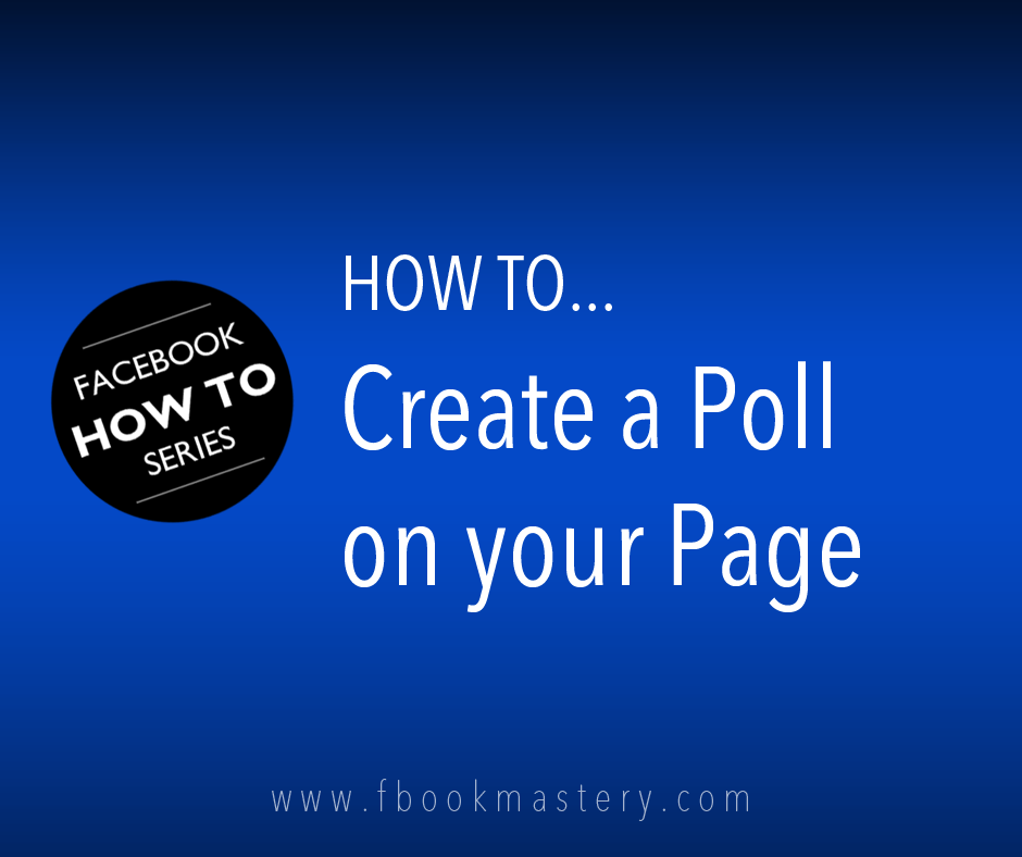 How to Create a Poll on your Page