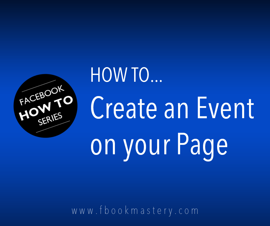 How to Create an Event for your Page