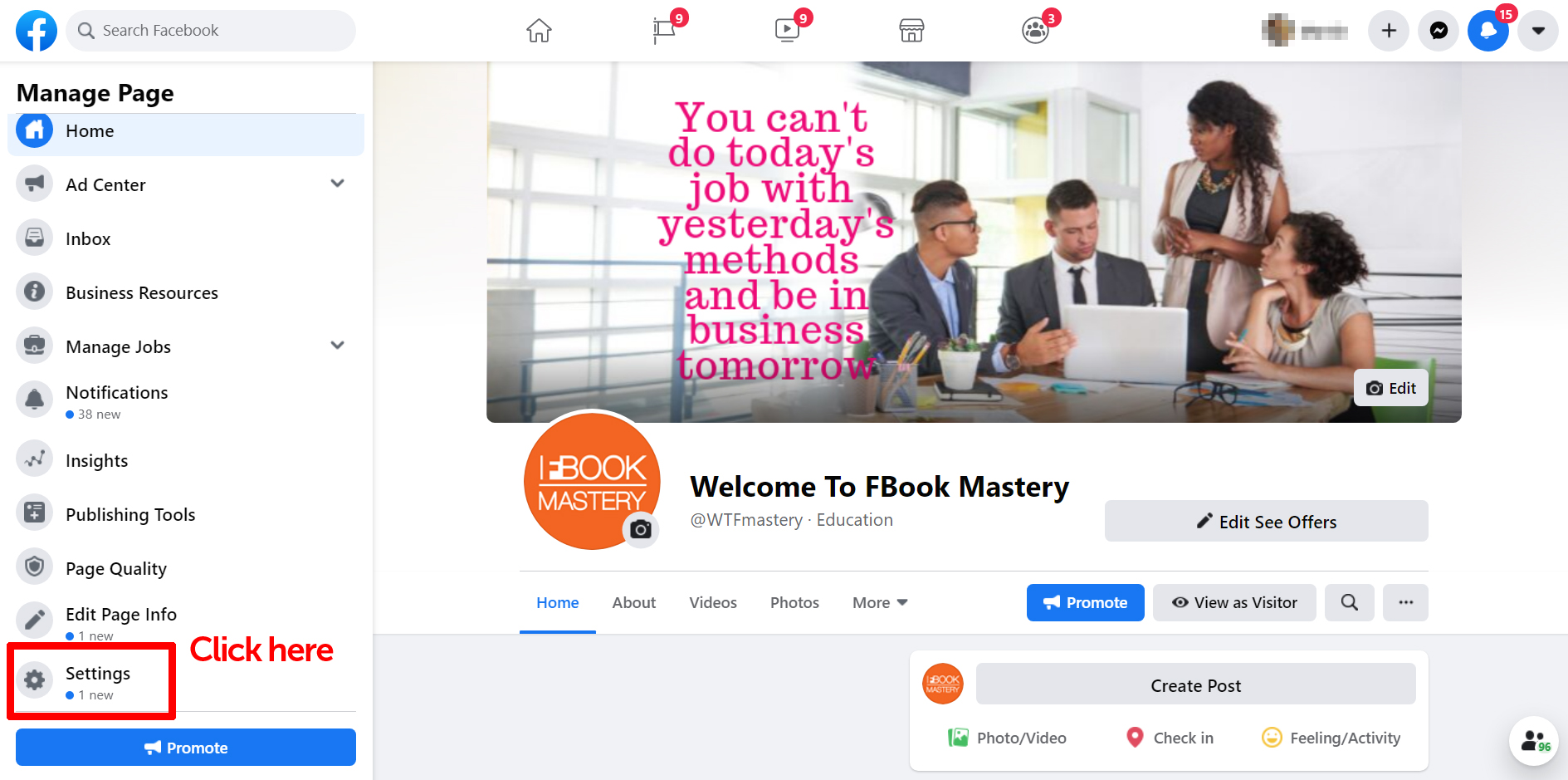 FBook Mastery - Add admin to your Facebook Page