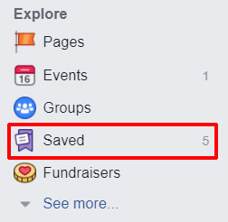 FBook Mastery - how to save posts for later