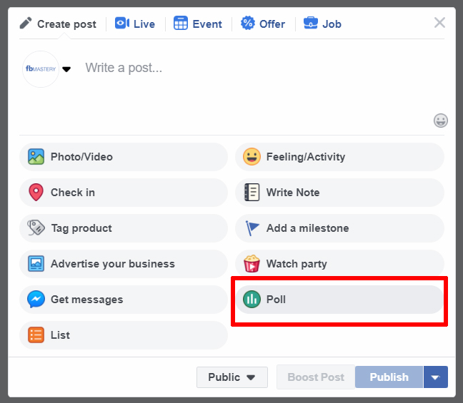 Can You Make A Poll On Facebook With More Than Two Options Facebook Page How To Create A Poll On Your Page Fb Mastery