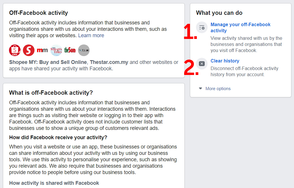 Fbook Mastery - desktop off Facebook activity