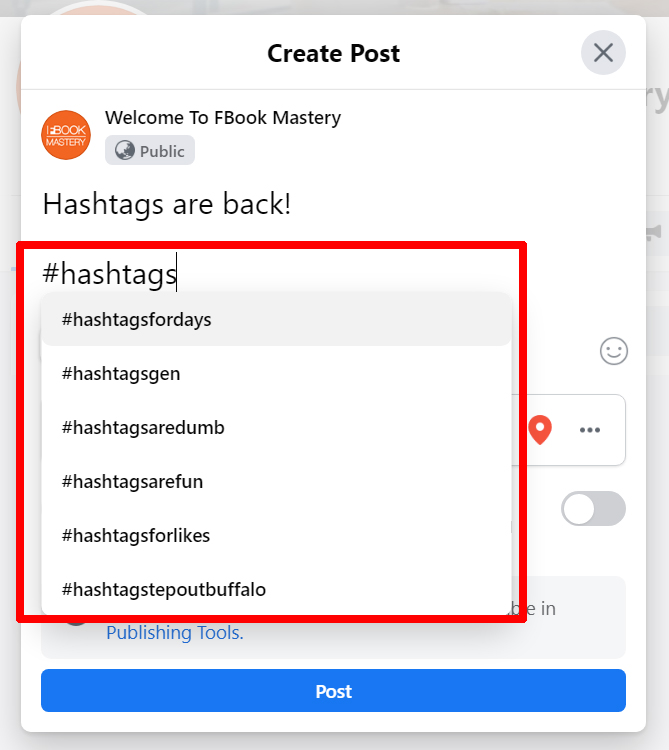 Fbook Mastery - Use Facebook Hashtag to improve organic reach
