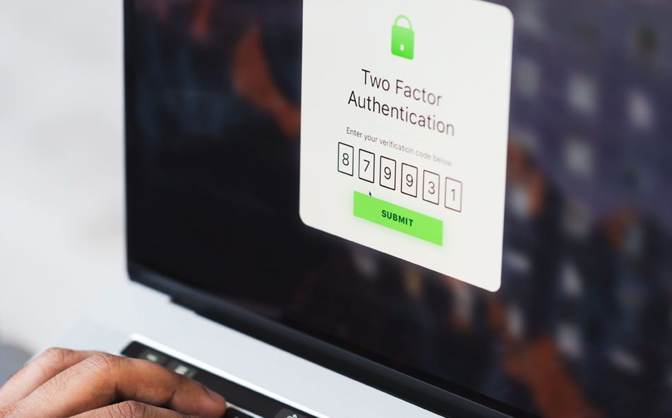 Turn on 2 factor authentication on Business Manager