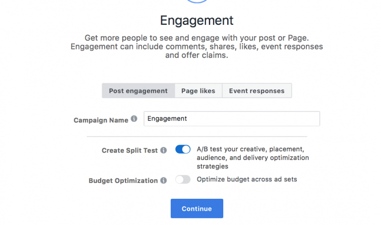 FBook Mastery - Post engagement setting