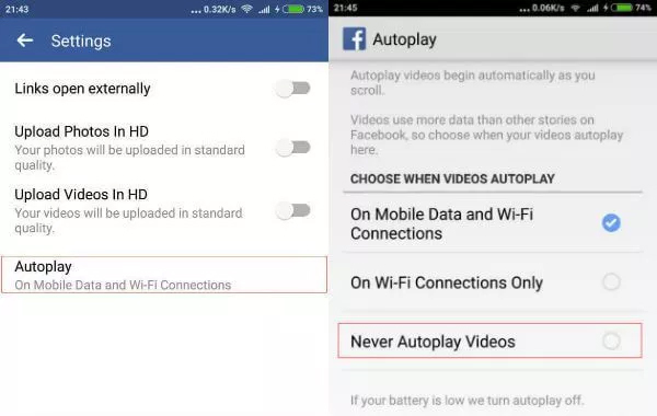 FBook Mastery - turn off video autoplay