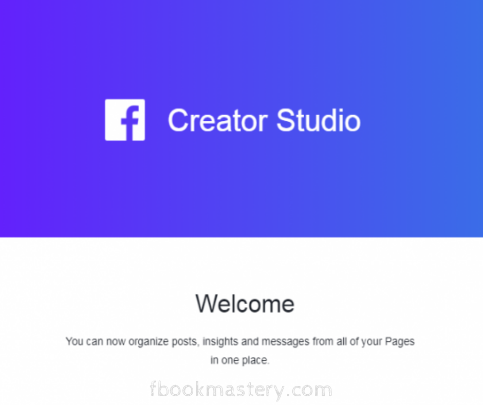 Facebook Launches Creator Studio